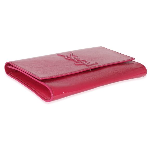 Yves Saint Laurent Pink Patent Leather Belle de Jour Clutch - Picture 4 of 7